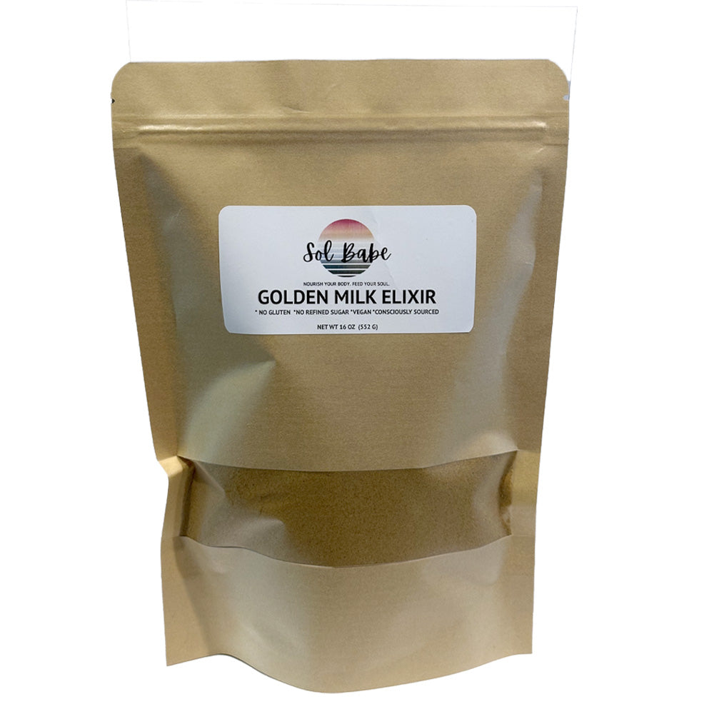 Sol Babe Golden Milk Elixir - Organic, Gluten-Free, Vegan, No Refined Sugar