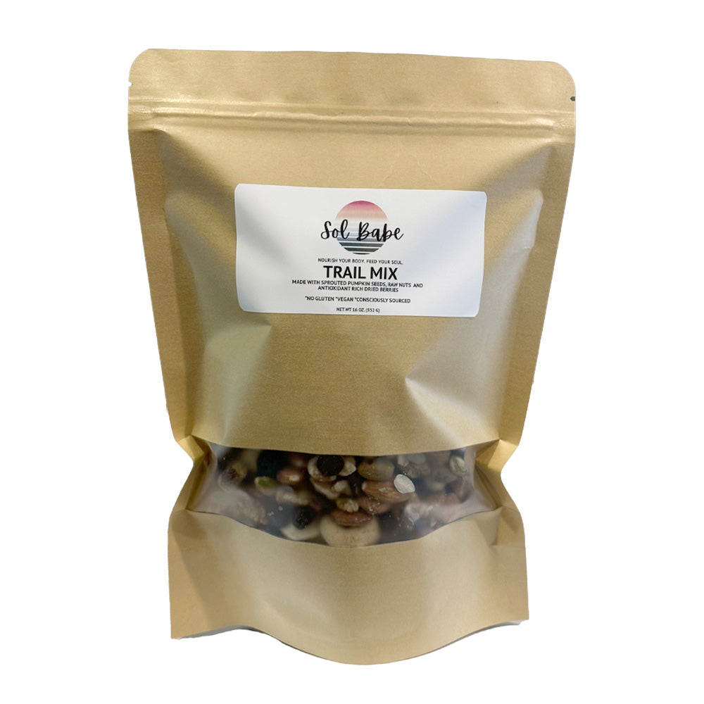 Sol Babe Superfood Trail Mix w/ Dark Chocolate Chip - Organic, Gluten-Free, Vegan