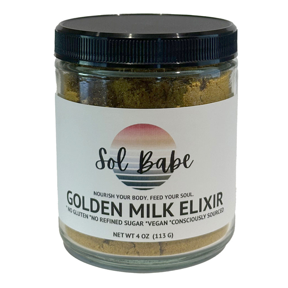 Sol Babe Golden Milk Elixir - Organic, Gluten-Free, Vegan, No Refined Sugar
