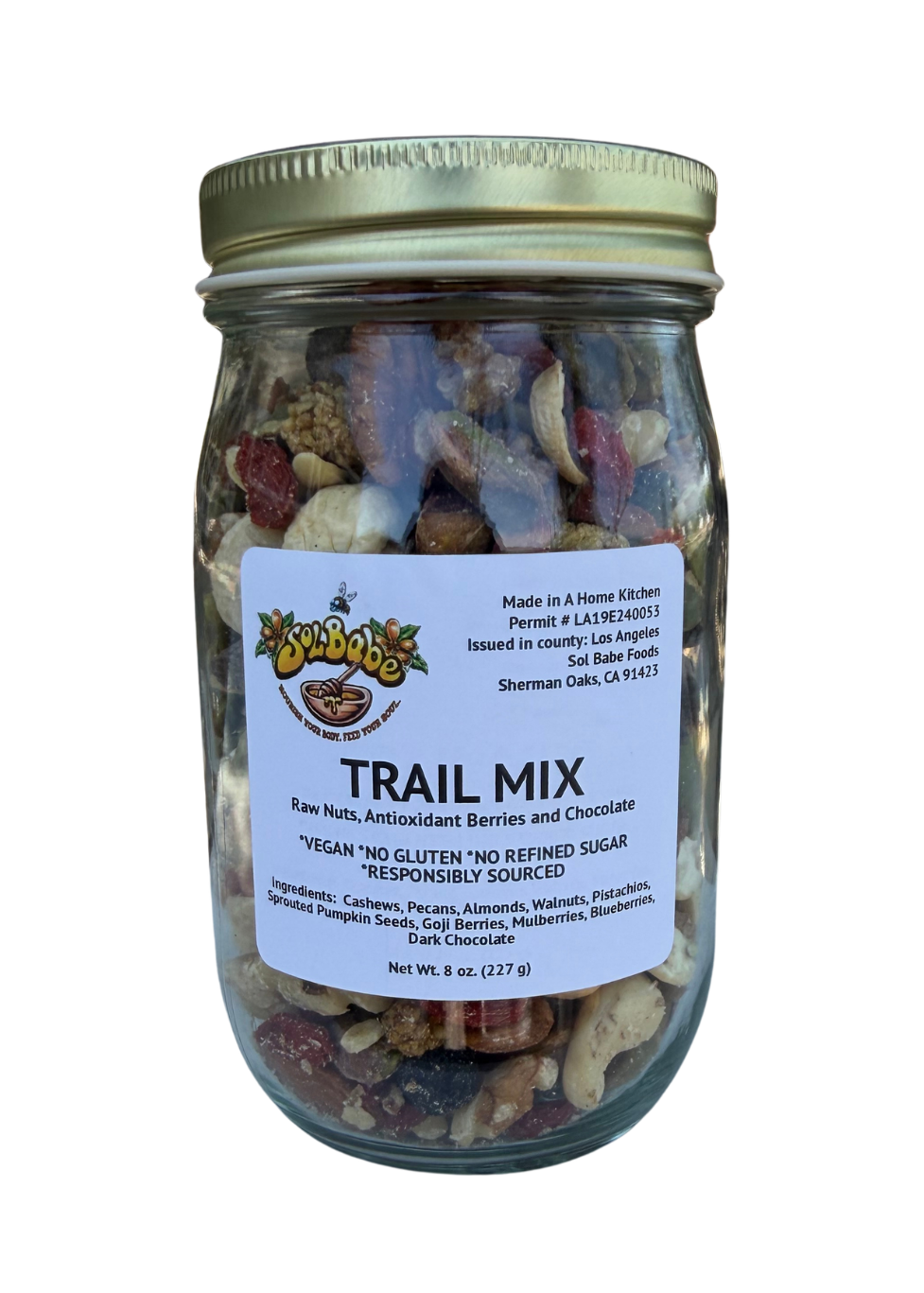 Sol Babe Superfood Trail Mix  - Organic, Gluten-Free, Vegan