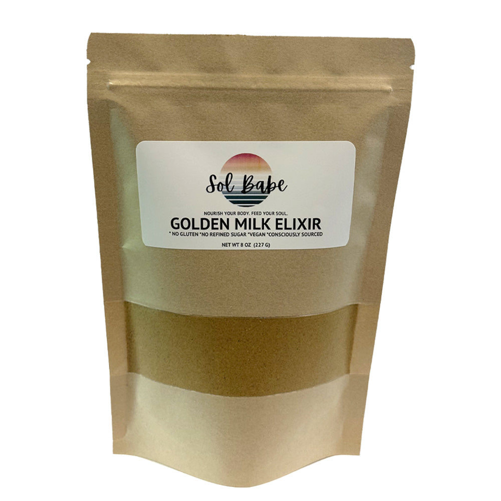 Sol Babe Golden Milk Elixir - Organic, Gluten-Free, Vegan, No Refined Sugar