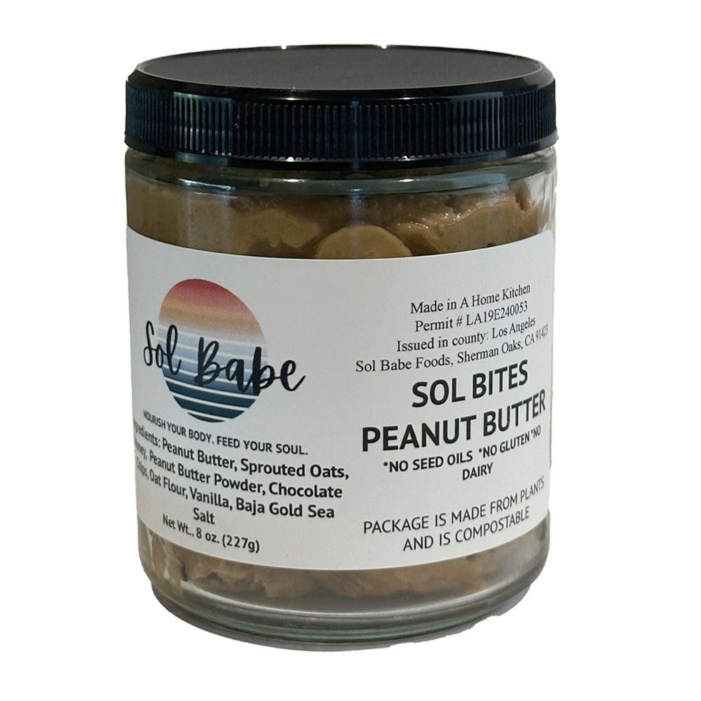 Sol Bites Peanut Butter - Organic, Gluten-Free, No Seed Oils