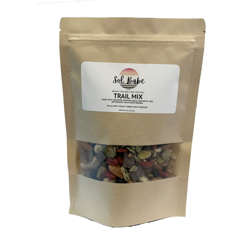 Sol Babe Superfood Trail Mix w/ Carob Chips - Organic, Gluten-Free, Vegan