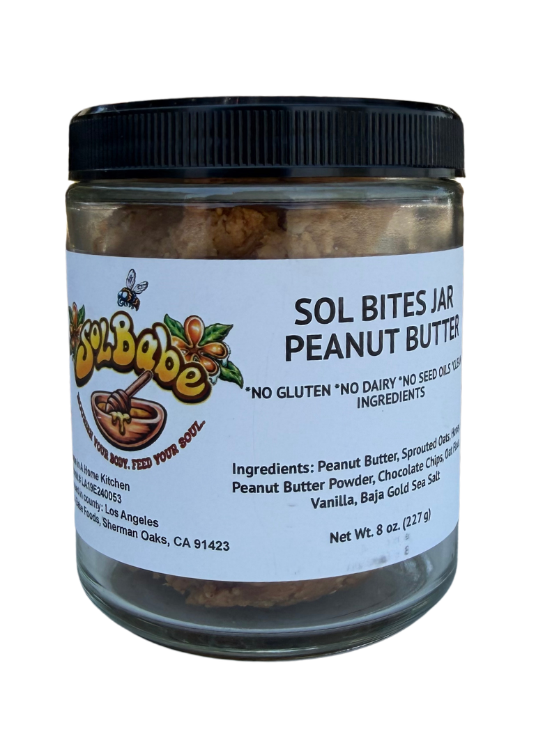 Sol Bites Peanut Butter - Organic, Gluten-Free, No Seed Oils
